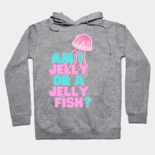 Am I Not A Sweet Jellyfish? Mauve Stinger Jellyfish Design Gift Ideas Evergreen Hoodie
